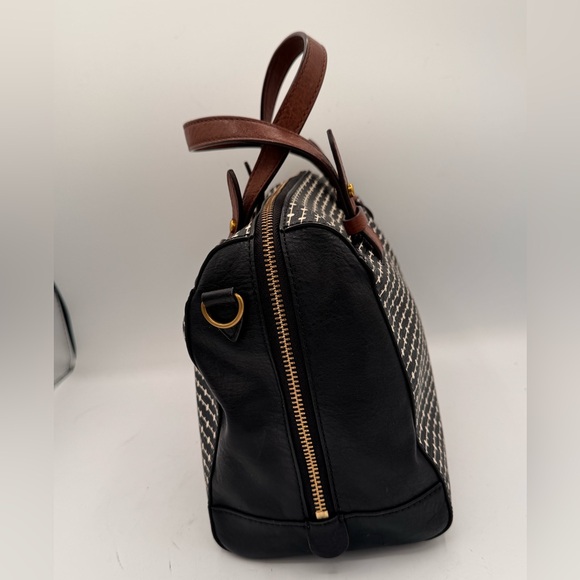 Fossil Black and Cream Satchel - Picture 6 of 12